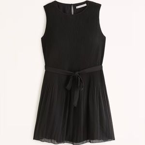 High-Neck Plisse Mini Dress - Large Tall Length